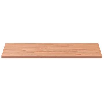 Rectangular Solid Wood Beech Table Top - 100x60 cm