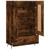 Elegant Highboard in Smoked Oak - 69.5x31x115 cm | Hipo Market