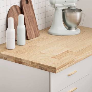 Solid Oak Kitchen Worktop 100x63.5cm - Rustic Charm