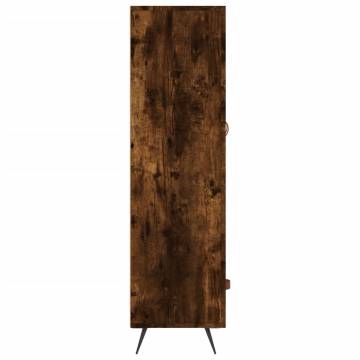 Elegant Highboard in Smoked Oak - 69.5x31x115 cm | Hipo Market