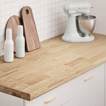 Solid Oak Kitchen Worktop 140x63.5 cm | Rustic Charm