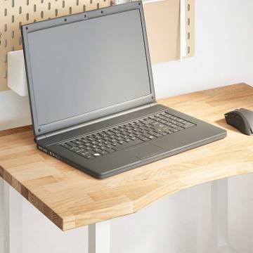 Solid Oak Desk Top 80x60cm - Untreated, Durable & Customizable