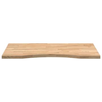 Solid Oak Desk Top 80x60cm - Untreated, Durable & Customizable