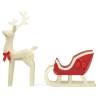 Christmas Decoration Reindeer & Sleigh | 100 LEDs Warm White