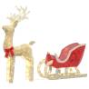 Christmas Decoration Reindeer & Sleigh | 100 LEDs Warm White