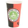 Paper Coffee Cups 1000 pcs 16oz Red and Black - Durable & Leak-proof