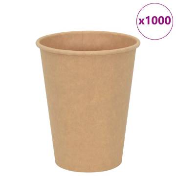 Brown Paper Coffee Cups 12oz - 1000 pcs | HipoMarket