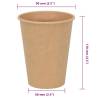 Brown Paper Coffee Cups 12oz - 1000 pcs | HipoMarket