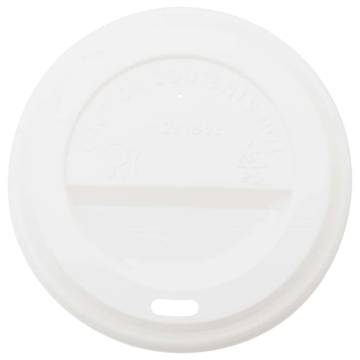 Paper Coffee Cup Lids Ø90 mm 1000 pcs - Leak-Proof & Heat-Resistant