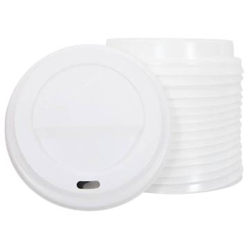 Paper Coffee Cup Lids Ø90 mm 1000 pcs - Leak-Proof & Heat-Resistant