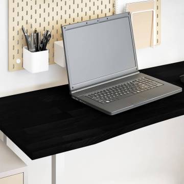 Dark Brown Solid Oak Desk Top - 160x50 cm - Durable & Unique