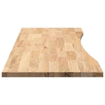 140x50 cm Solid Oak Desk Top - Untreated & Customizable