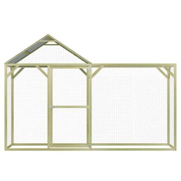 Durable Chicken Cage 3x1.5x2m - Impregnated Pine | HipoMarket