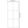 Sliding Door ESG Glass & Aluminium 90x205 cm Black - HipoMarket