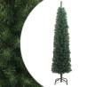 Slim Artificial Christmas Tree 210 cm - Green PVC