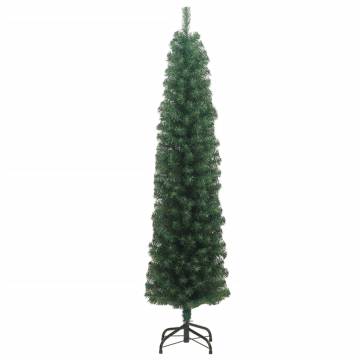 Slim Artificial Christmas Tree 210 cm - Green PVC