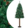 Slim Christmas Tree with Real Wood & Cones - 180 cm