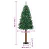 Slim Christmas Tree with Real Wood & Cones - 180 cm