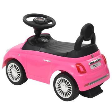 Fiat 500 Pink Ride-On Car for Kids | Hipo Market