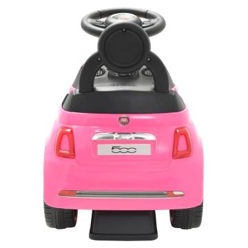 Fiat 500 Pink Ride-On Car for Kids | Hipo Market