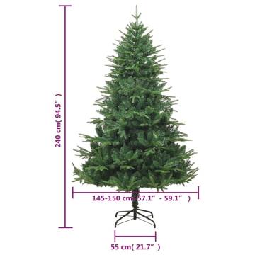 Artificial Christmas Tree Green 240 cm - Lifelike & Sturdy