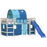 Curtains for Loft Bed with Tunnel - Blue Polyester Fun