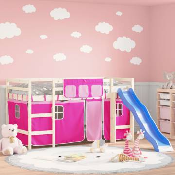 Pink Polyester Curtains for Loft Bed | Fun & Durable