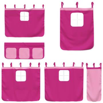 Pink Polyester Curtains for Loft Bed | Fun & Durable