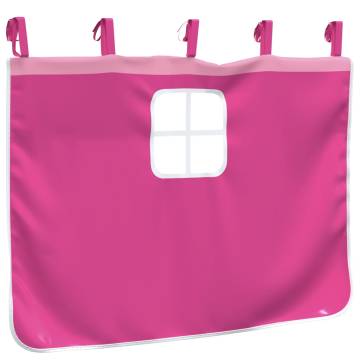 Pink Polyester Curtains for Loft Bed | Fun & Durable