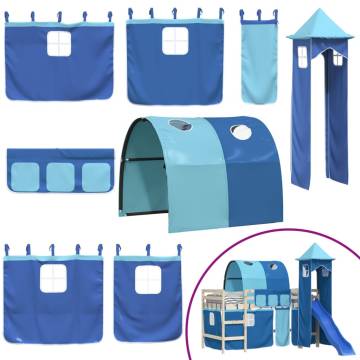 Curtains for Loft Bed with Tunnel and Tower - Fun & Durable