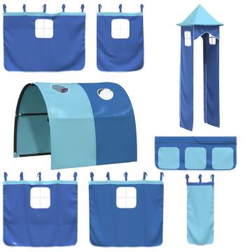 Curtains for Loft Bed with Tunnel and Tower - Fun & Durable