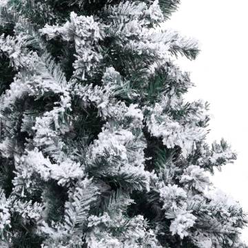 Flocked Snow Green 180 cm Artificial Christmas Tree - Hipomarket