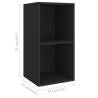 4 Piece Black TV Cabinet Set | Stylish Storage Solution