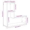 Wall Cube Shelves 2 pcs Old Wood - Stylish Storage Solution