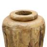 Rustic Solid Teak Wood Decoration Vase - 40x100 cm | HipoMarket