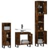 3 Piece Smoked Oak Bathroom Furniture Set - Stylish & Durable