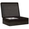  Wooden Box with Lid Black 40x30x13 cm Solid Wood Pine Colour black Size 40 x 30 x 13 cm Quantity in Package 1 Model with lid 