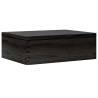 Wooden Box with Lid - Black Solid Pine 40x30x13 cm | HipoMarket