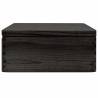 Wooden Box with Lid - Black Solid Pine 40x30x13 cm | HipoMarket