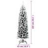 Slim Flocked Snow Christmas Tree 150cm | Hipomarket UK