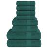  8 Piece Towel Set Apple Green 360 gsm 100% Cotton Colour apple green Quantity in Package 1 