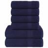  6 Piece Towel Set Navy Blue 360 gsm 100% Cotton Colour navy blue Quantity in Package 1 