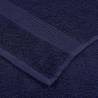 6 Piece Navy Blue Towel Set - 100% Cotton, 360 gsm