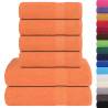 6 Piece Orange Towel Set - 100% Cotton, 360 gsm | HipoMarket