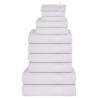  12 Piece Towel Set White 360 gsm 100% Cotton Colour white Quantity in Package 1 