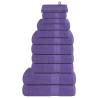  12 Piece Towel Set Purple 360 gsm 100% Cotton Colour purple Quantity in Package 1 