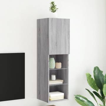 LED TV Cabinet Grey Sonoma - Modern Design & Ample Storage