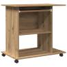 Artisan Oak Computer Desk - Compact & Stylish 80x50 cm