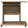 Artisan Oak Computer Desk - Compact & Stylish 80x50 cm