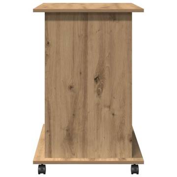 Artisan Oak Computer Desk - Compact & Stylish 80x50 cm